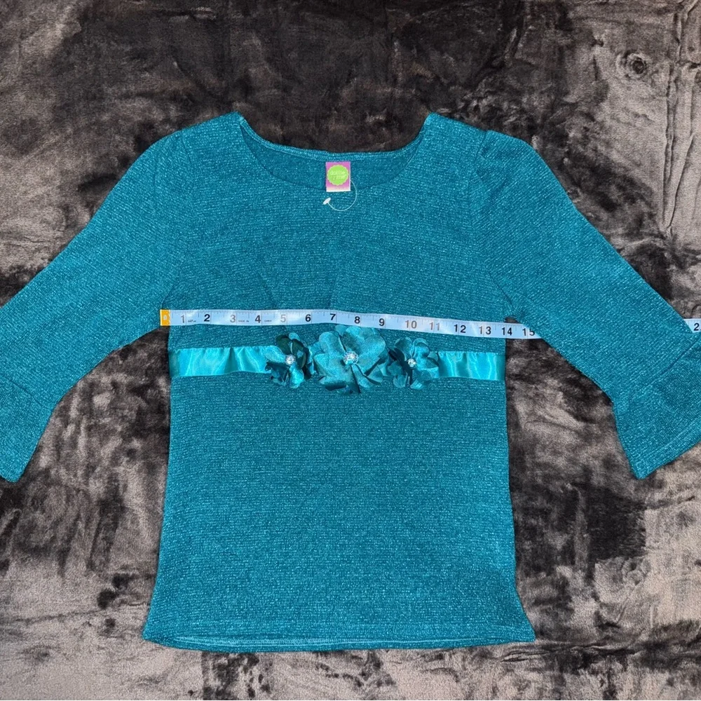 Dollie & Me Teal Dressy Outfit with Matching Doll Dress w/ DISCOUNTED SHIPPING - Picture 3 of 16